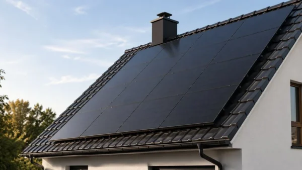 Photovoltaik-Anlage auf einem Einfamilienhaus